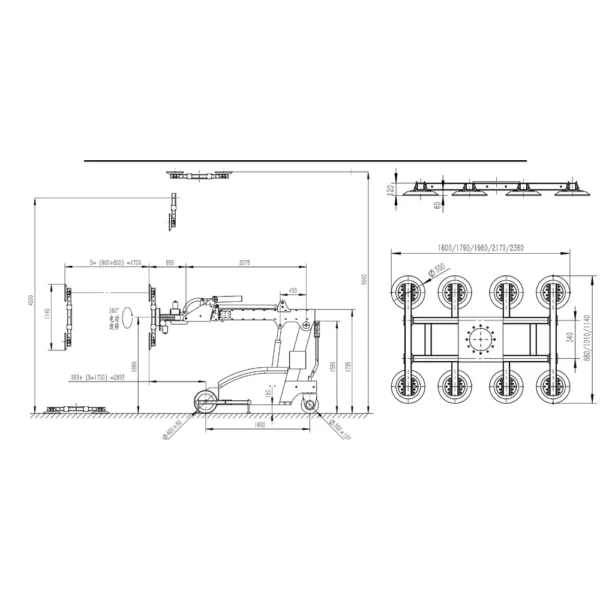 800KG Glass Manipulator